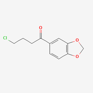 molecular formula C11H11ClO3 B8606206 5-(4-Chlorobutyryl)-1,3-benzodioxole 