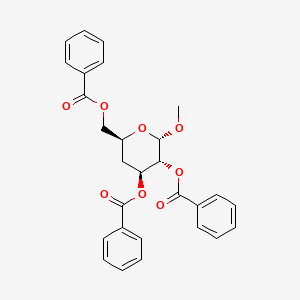 [(2S,4S,5R,6S)-4,5-dibenzoyloxy-6-methoxyoxan-2-yl]methyl benzoate