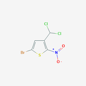 molecular formula C5H2BrCl2NO2S B8606325 5-Bromo-3-(dichloromethyl)-2-nitrothiophene 