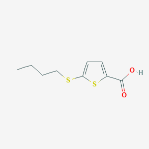 molecular formula C9H12O2S2 B8606382 2-Butylsulphanyl-5-thiophenecarboxylic acid 