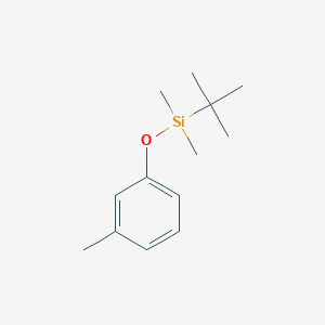 molecular formula C13H22OSi B8606419 tert-Butyl(dimethyl)(3-methylphenoxy)silane CAS No. 62790-75-4
