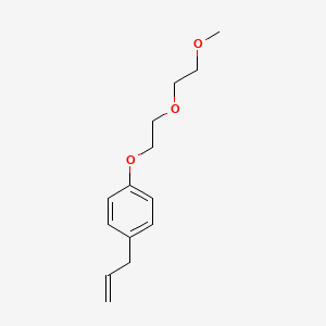 molecular formula C14H20O3 B8606466 1-[2-(2-Methoxyethoxy)ethoxy]-4-(prop-2-EN-1-YL)benzene CAS No. 112968-90-8