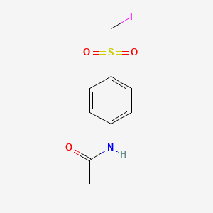 molecular formula C9H10INO3S B8606515 N-[p-(iodomethylsulfonyl)-phenyl]acetamide CAS No. 78021-43-9