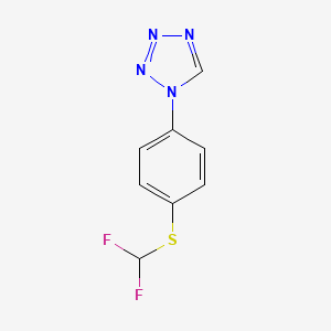 B8606572 1-{4-[(Difluoromethyl)sulfanyl]phenyl}-1H-tetrazole CAS No. 63108-33-8