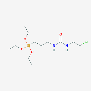 molecular formula C12H27ClN2O4Si B8606594 N-(2-Chloroethyl)-N'-[3-(triethoxysilyl)propyl]urea CAS No. 95733-27-0