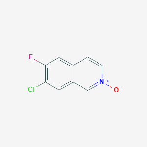 molecular formula C9H5ClFNO B8606601 7-Chloro-6-fluoro-isoquinoline 2-oxide CAS No. 923021-48-1