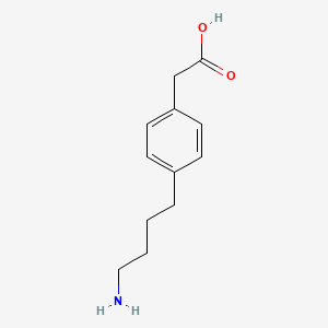 molecular formula C12H17NO2 B8606615 [4-(4-Aminobutyl)phenyl]acetic acid CAS No. 876131-29-2