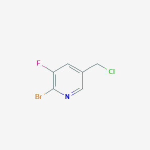 molecular formula C6H4BrClFN B8606620 2-Bromo-5-(chloromethyl)-3-fluoropyridine 