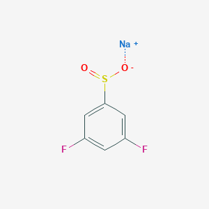 molecular formula C6H3F2NaO2S B8606629 Sodium 3,5-difluorobenzenesulfinate 