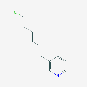 molecular formula C11H16ClN B8606693 3-(6-Chlorohexyl)pyridine CAS No. 88940-84-5