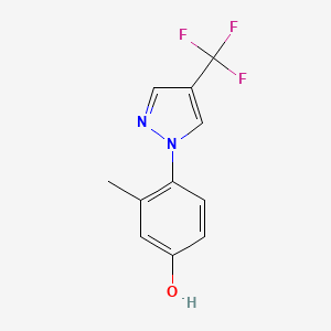3-methyl-4-(4-(trifluoromethyl)-1H-pyrazol-1-yl)phenol