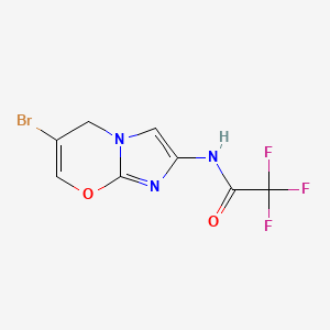 N-(6-bromo-5H-imidazo[2,1-b][1,3]oxazin-2-yl)-2,2,2-trifluoroacetamide
