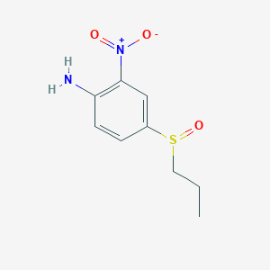 2-Nitro-4-(propane-1-sulfinyl)aniline