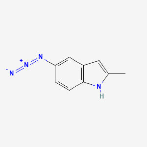 molecular formula C9H8N4 B8606907 2-methyl-5-azido-1H-indole 