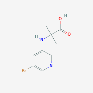 2-[(5-Bromopyridin-3-yl)amino]-2-methylpropanoic acid