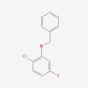 molecular formula C13H10ClIO B8606990 2-(Benzyloxy)-1-chloro-4-iodobenzene 