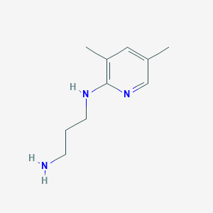 molecular formula C10H17N3 B8606997 2-(3-Aminopropylamino)-3,5-dimethylpyridine CAS No. 92992-86-4