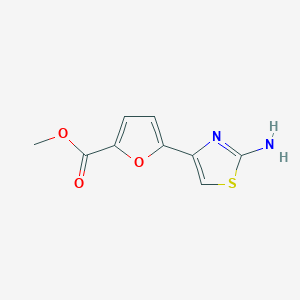 molecular formula C9H8N2O3S B8607037 5-(2-Amino-thiazol-4-yl)-furan-2-carboxylic acid methyl ester 