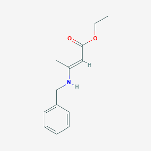 molecular formula C13H17NO2 B086072 3-苄氨基-丁-2-烯酸乙酯 CAS No. 1020-67-3