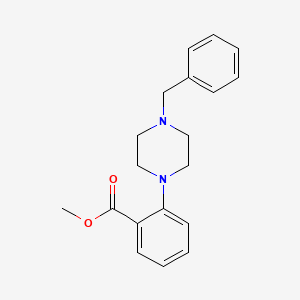 molecular formula C19H22N2O2 B8607272 Methyl 2-[4-benzylpiperazinyl]benzoate 