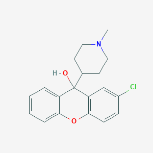 molecular formula C19H20ClNO2 B8607445 9H-Xanthen-9-ol, 2-chloro-9-(1-methyl-4-piperidinyl)- CAS No. 60086-24-0