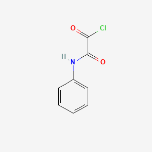 molecular formula C8H6ClNO2 B8607453 Acetyl chloride, oxo(phenylamino)- 