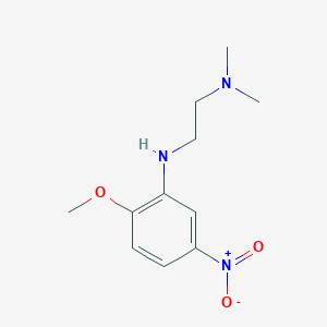 molecular formula C11H17N3O3 B8607460 N,N-Dimethyl-N'-(2-methoxy-5-nitrophenyl)ethylenediamine 