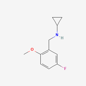 molecular formula C11H14FNO B8607482 Cyclopropyl-(5-fluoro-2-methoxybenzyl)amine 