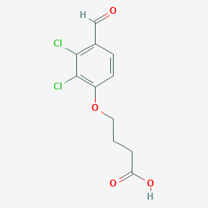 molecular formula C11H10Cl2O4 B8607522 4-(2,3-dichloro-4-formylphenoxy)Butanoic acid 