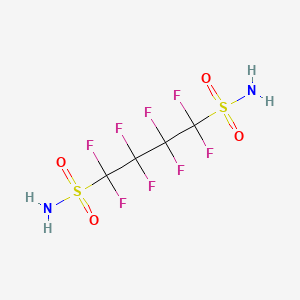 molecular formula C4H4F8N2O4S2 B8607634 Octafluorobutane-1,4-disulfonamide CAS No. 87988-73-6