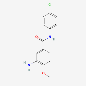 3-Amino-4-methoxy-N-(4-chlorophenyl)-benzamide