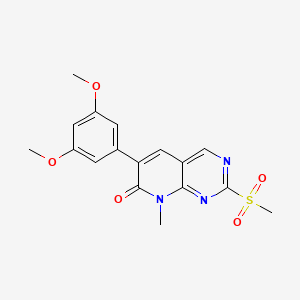 6-(3,5-dimethoxyphenyl)-8-methyl-2-(methylsulfonyl)pyrido[2,3-d]pyrimidin-7(8H)-one