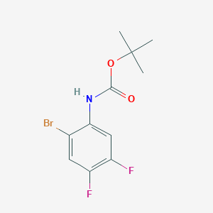 molecular formula C11H12BrF2NO2 B8607792 Tert-butyl (2-bromo-4,5-difluorophenyl)carbamate 