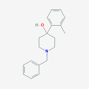 molecular formula C19H23NO B8607794 1-Benzyl-4-o-tolylpiperidin-4-ol 