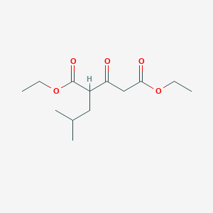 molecular formula C13H22O5 B8607854 2-Isobutyl-3-ketoglutarate diethyl ester CAS No. 120699-26-5