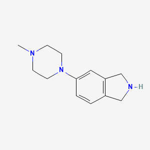 molecular formula C13H19N3 B8607979 5-(4-methyl-piperazin-1-yl)-2,3-dihydro-1H-isoindole 