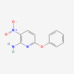 molecular formula C11H9N3O3 B8607981 3-Nitro-6-phenoxy-pyridin-2-ylamine 