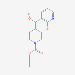 molecular formula C16H23BrN2O3 B8607986 1-Boc-4-[(2-Bromopyridin-3-yl)hydroxymethyl]piperidine 