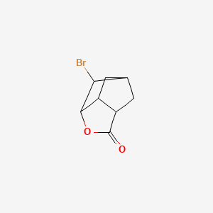molecular formula C8H9BrO2 B8607993 6-Bromohexahydro-2h-3,5-methanocyclopenta[b]furan-2-one CAS No. 16512-03-1