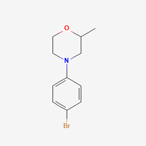 molecular formula C11H14BrNO B8608019 4-(4-Bromophenyl)-2-methylmorpholine 