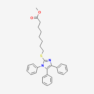 Methyl 8-[(1,4,5-triphenyl-1H-imidazol-2-yl)sulfanyl]octanoate