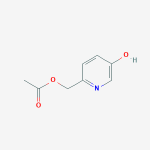 molecular formula C8H9NO3 B8608035 6-Acetyloxymethyl-3-hydroxypyridine 