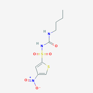 N-(Butylcarbamoyl)-4-nitrothiophene-2-sulfonamide