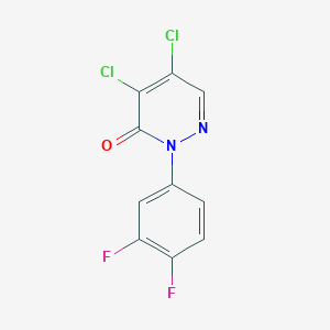 molecular formula C10H4Cl2F2N2O B8608065 2-(3,4-difluorophenyl)-4,5-dichloro-3(2H)-pyridazinone CAS No. 72396-61-3