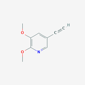 molecular formula C9H9NO2 B8608070 5-Ethynyl-2,3-dimethoxypyridine 