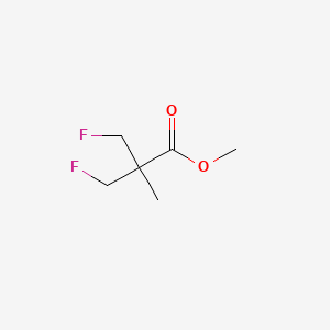 molecular formula C6H10F2O2 B8608071 Methyl 3-fluoro-2-(fluoromethyl)-2-methylpropanoate 