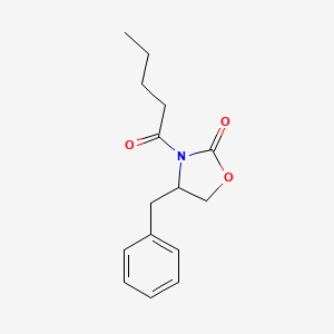 molecular formula C15H19NO3 B8608087 4-Benzyl-3-pentanoyloxazolidin-2-one 