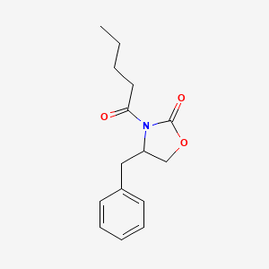 molecular formula C15H19NO3 B8608087 (S)-4-benzyl-3-pentanoyloxazolidin-2-one 