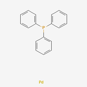molecular formula C18H15PPd B8608091 Palladium triphenylphosphane CAS No. 12628-74-9