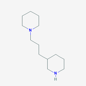 molecular formula C13H26N2 B8608114 1-[3-(3-Piperidyl)propyl]piperidine 